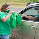 handing out 4H virtual kits